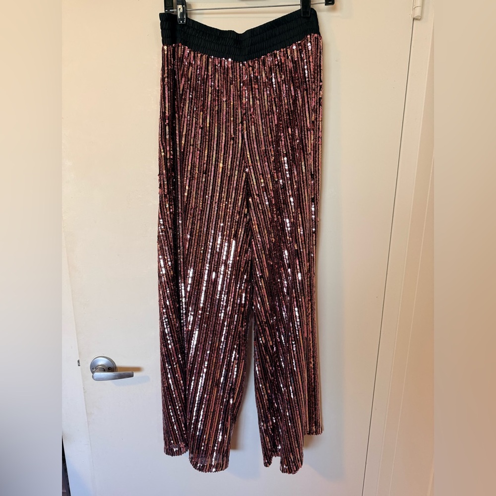 Victoria's Secret Pink Sequin Flare pants